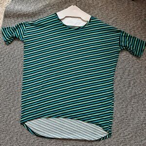 *3 for $18* TWOfer Lularoe Irma Tunics Teal &  Black w/ stripes. Med and Small.